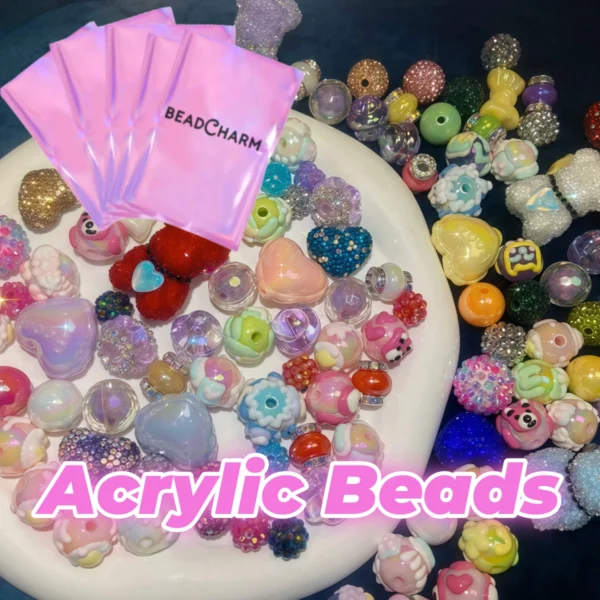 【Live Unboxing】Acrylic Beads Lucky Bags - DIY Beaded Pen/chain