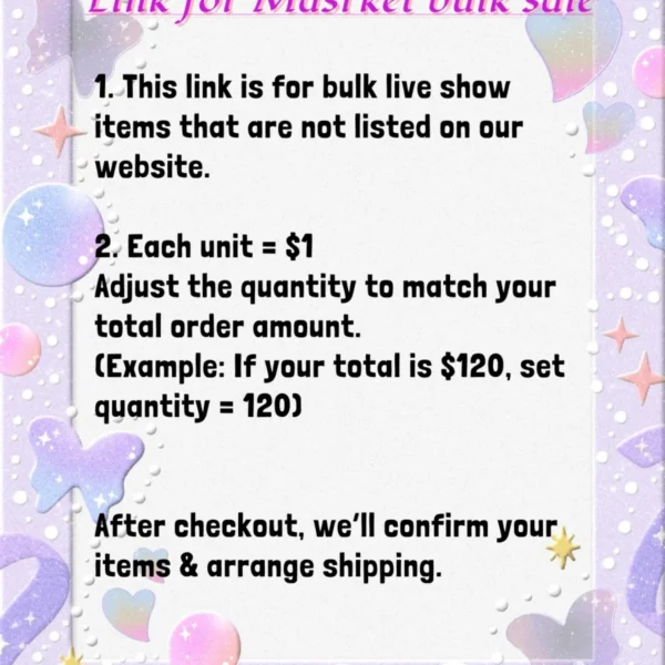 Bulk order — Direct from market Link