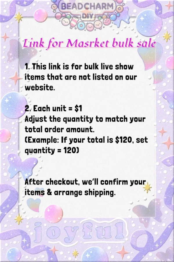 Bulk order — Direct from market Link